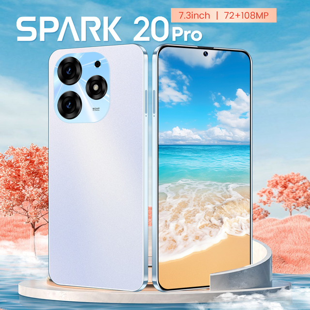 Brand New Tecno Spark 20 Pro 108MP 5G LTE Gaming Smartphone 7000mAh Android 14 16GB+1TB