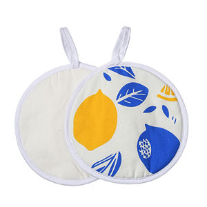 उच्च गुणवत्ता वाली कस्टम मुद्रित महिला एप्रोन लोगो खाना पकाने का पैटर्न ओवन माइट्स रसोई कपास चाय तौलिया व्यक्तिगत सेट - Product Image 5