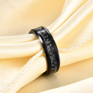 Anillo de Carburo de Tungsteno de 6 mm con Incrustaciones Azules, Anillo de Boda para Hombre, Joyería de Moda - Product Image 3