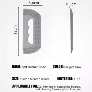Double Sided Reusable <b>Clothes</b> Brush Portable Pet Hair Remover Shaving Board <b>for</b> Dogs and <b>Cats</b> Useful <b>for</b> Bathroom Combing - Product Image 2
