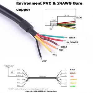 สาย USB-RS232-WE-1800-BT-0.0 FTDI USB เป็น RS232ชิป FT232RQ แท้เข้ากันได้กับ Windows <span class=keywords><strong>11</strong></span> 10 8 7 Linux <span class=keywords><strong>MAC</strong></span> <span class=keywords><strong>OS</strong></span> - Product Image 4