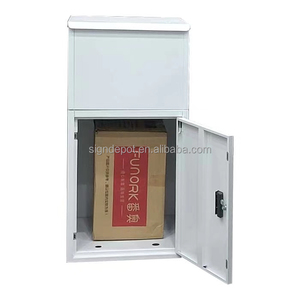 Boîte aux lettres extérieure sécurisée, robuste, en acier inoxydable, autoportante, étanche, antirouille, antivol, avec serrure à clé, spacieuse - Product Image 3