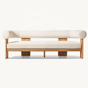 Muebles de Jardín de Teca Indonesia Hechos a Mano, Muebles de Exterior de Lujo para Hotel, Sofá Bondi de Teca Sólida - Product Image 5