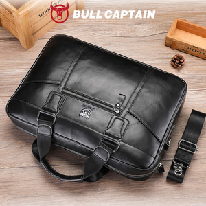 BULLCAPTAIN Business Bag Fashion Style Youth Single Shoulder Crossbody Bag Korean Version Men's <b>Briefcase</b> Zipper Your Logo - Product Image 4