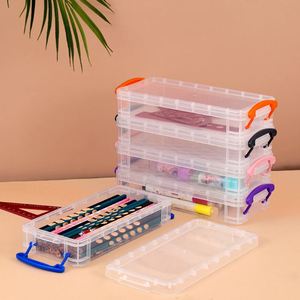 Boîte à crayons de grande capacité personnalisée, organisateur d'accessoires de bureau et d'art pour pinceaux, stylos à aquarelle et outils de dessin - Product Image 2
