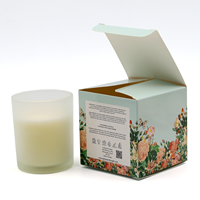 Boîte d'Emballage en Papier Grande et Blanche Mat de Haute Qualité pour Pots à Bougies, Direct Usine, avec Logo
