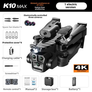 K10max HD Ba máy ảnh tránh chướng ngại vật quang học dòng chảy định vị rc Quadcopter video ghi âm bay không người lái - Product Image 6