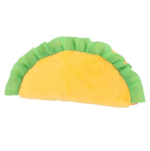 Juguete Masticable Ecológico para Perros, Suave, con Forma de Taco, de la Serie Comida, Juguete de Peluche para Mascotas con Sonido, Duradero e Interactivo - Product Image 6