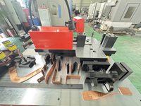 Nouvelle machine de traitement 3-en-1 pour barres omnibus : pliage, découpe et poinçonnage hydraulique CNC de barres omnibus carrées en cuivre