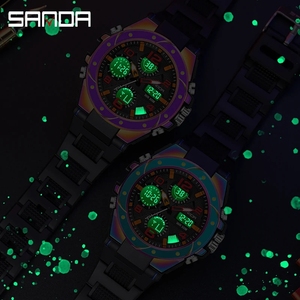 Personnalisé Votre Propre Logo Sanda 6024 <span class=keywords><strong>G</strong></span> Style Nouveau Reloj <span class=keywords><strong>Montre</strong></span> Montres Numériques Étanche Sport Horloge <span class=keywords><strong>Montre</strong></span>-Bracelet Quartz <span class=keywords><strong>Montre</strong></span> Pour Hommes - Product Image 5