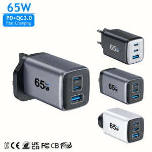 Chargeur mural USB-C rapide KYT 65W GaN PD3.0 pour ordinateur portable et adaptateur d'alimentation électrique - Product Image 2
