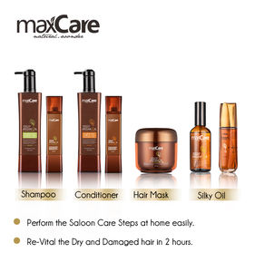 Shampooing et après-<span class=keywords><strong>shampoing</strong></span> pour <span class=keywords><strong>cheveux</strong></span> Maxcare <span class=keywords><strong>ultra</strong></span> hydratant sans sulfate et sans parabène, à l'huile d'argan et à la biotine, avec soin au collagène - Product Image 2