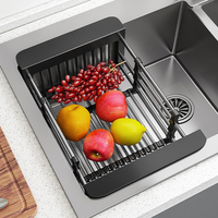 Hete Aanbieding 304 RVS Zeefmandje Keuken Fruit Groente Afgietbak Kom voor Huishoudelijk Voedsel Wassen