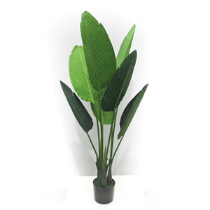 Amaazon, gran oferta, plantas tropicales, palmera Artificial, vegetación, árboles de plátano falsos, <span class=keywords><strong>grandes</strong></span> árboles de bonsái artificiales para exteriores <span class=keywords><strong>en</strong></span> maceta - Product Image 2