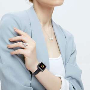 Keepwin-Pulsera de metal para mujer, correa de reloj de 40mm para <span class=keywords><strong>Apple</strong></span> iWatch 9 <span class=keywords><strong>SE</strong></span> 8 7 6 5 4 3 2 1 - Product Image 2