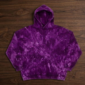 Custom Private Label Acid Wash for Men's Heavyweight Fleece Tie-<b>Dye</b> Hoodie Front Logo Regular Fit Waterproof Breathable ODM - Product Image 3