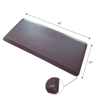 Tapis de sol de cuisine en PU imperméable, antidérapant, lavable, résistant aux taches, anti-collision, insonorisant et confortable, fourni directement par l'usine