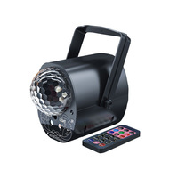 3 boules magiques, lumière laser de scène, lampe à boule disco RGB, télécommande, activation sonore, lumière de fête DJ pour la décoration de fêtes et de mariages