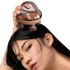 Masseur de cuir chevelu portable rechargeable, peigne à raser en silicone pour favoriser la croissance des cheveux et soulager le stress - Product Image 4