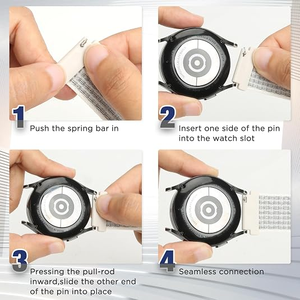 Bracelets de montre en nylon de 19 mm pour montre intelligente / montre universelle de 19 mm, bracelet de montre à libération rapide de 19 mm - Product Image 3