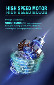 Tondeuse à cheveux JAME HC-9904A haute vitesse jusqu'à 9000 tr/min, corps métallique avec base de charge, machine à coiffer pour hommes, pour salon de coiffure - Product Image 4