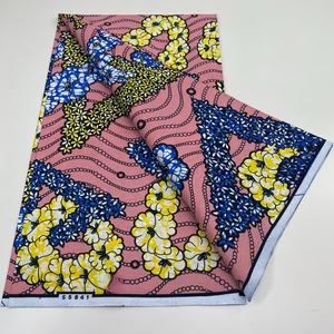Véritable Wax <span class=keywords><strong>Pagne</strong></span> Africain Super Real Wax Original 6 Yards 100% Coton Batik Robe <span class=keywords><strong>Dentelle</strong></span> Loincloth Hollandais - Product Image 4