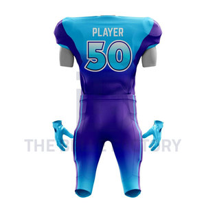 Conjunto de camiseta de fútbol americano de secado rápido de alta calidad para hombre, Top transpirable, uniforme de fútbol para adultos bordado recién llegado - Product Image 3