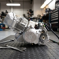 Nouvel ensemble moteur de moto monocylindre 4 temps 190cc refroidi par eau de Chine avec allumage CDI et démarrage électrique/à manivelle