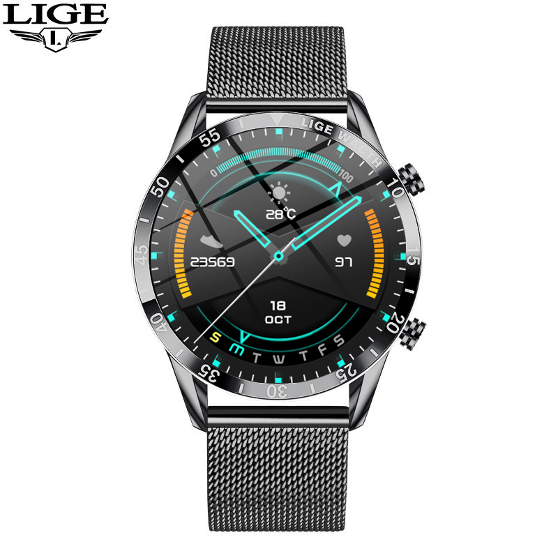 Bracelet en acier 3 mailles noires