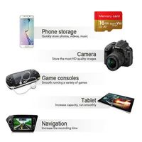 Kartu Mini TF Card 8GB-256GB Kelas 10 U3 V30 A1 Kecepatan Tinggi untuk Kamera & DVR