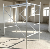 Ensemble d'échafaudages extérieurs en H avec étais transversaux et planches pour entrepôt et atelier – Haute résistance, résistant à la corrosion, pour la construction
