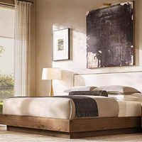 Tête de lit capitonnée en tissu de luxe sur mesure pour lits King et Queen, idéale pour les détaillants de meubles