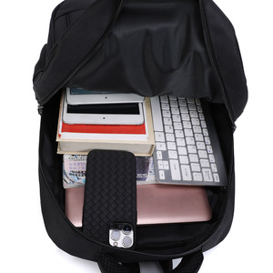 Men's Backpack Large Capacity Oxford Cloth Business Travel Laptop Bag University School Bag Lightweight Solid Color - Product Image 3