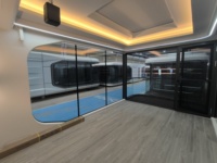 Capsule spatiale de luxe en conteneur, maison intelligente à commande vocale de haute qualité, moderne et détachable