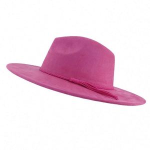 High Quality Vintage Wholesale Wide Brim Fedora Jazz Western Cowboy Felt Cowgirl Fishing Party Hats - Product Image 6