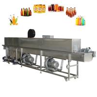 Machine automatique de lavage à haute pression, de stérilisation, de pasteurisation et de séchage pour bouteilles/bocaux/boîtes en plastique ou en verre