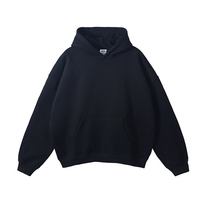 Pull-over décontracté pour homme, personnalisé avec logo, grande taille, écologique, respirant, avec poches, en coton épais, couleur unie