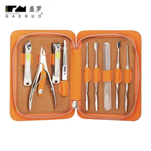 Beauty Care Set 9-Piece Stainless Steel Pedicure & Manicure Tools Personal Chiropody Podiatry Equipments