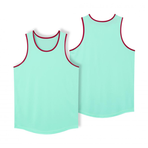 Wholesale Multicolor 100% Polyester Sleeveless Workout Basketball <b>Men's</b> Tank Top - Product Image 2