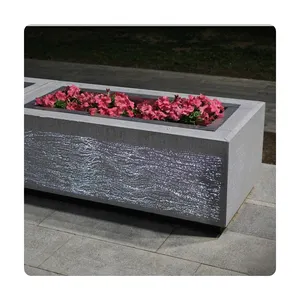 Customized Factory Price Transparent Concrete Panel Board Optic Fiber Cement Board Bars Clubs Plaza Parks Benches Flower Pond