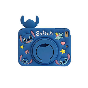 Étui pour tablette <span class=keywords><strong>iPad</strong></span> Mini modèle 2 pour enfants, dessin animé Pooh Stitch, avec support rotatif, cuir PU 3D - Product Image 5