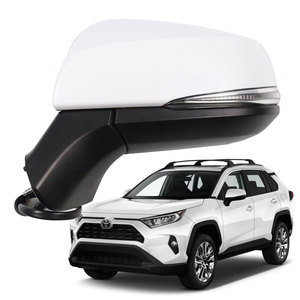 2024 accesorios de coche espejo de puerta de coche espejo retrovisor de coche <span class=keywords><strong>para</strong></span> <span class=keywords><strong>Toyota</strong></span> <span class=keywords><strong>RAV4</strong></span> 2019 2020 2021 espejo lateral del conductor izquierdo blanco con BSM - Product Image 1