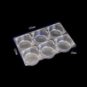 Plateau de nourriture de tarte à la citrouille à <span class=keywords><strong>6</strong></span> compartiments récipient en plastique pour gâteau - Product Image 2
