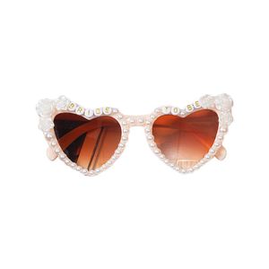 Gafas de Sol Modernas para Mujer, Elegantes Gafas Negras en Forma de Corazón con Letras Tipo Diamante, Decoraciones para Despedida de Soltera - Product Image 6