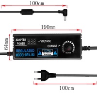 Penjualan Panas Pabrik 3-24V 5A Colokan EU Adaptor Daya Tegangan Variabel Universal yang Dapat Disesuaikan untuk Router Nirkabel Modem