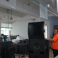 DM1520 equipo de estudio de música conjunto completo al aire libre profesional split dual cine cuerno cine sistema de altavoces de sonido grandes auditorio