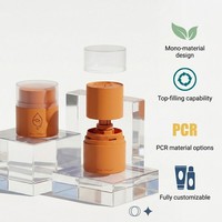 Nouvelle conception, emballage pour soins de la peau 50g, démaquillant, flacon en plastique PP de qualité alimentaire rotatif, couleur personnalisée pour une utilisation pratique