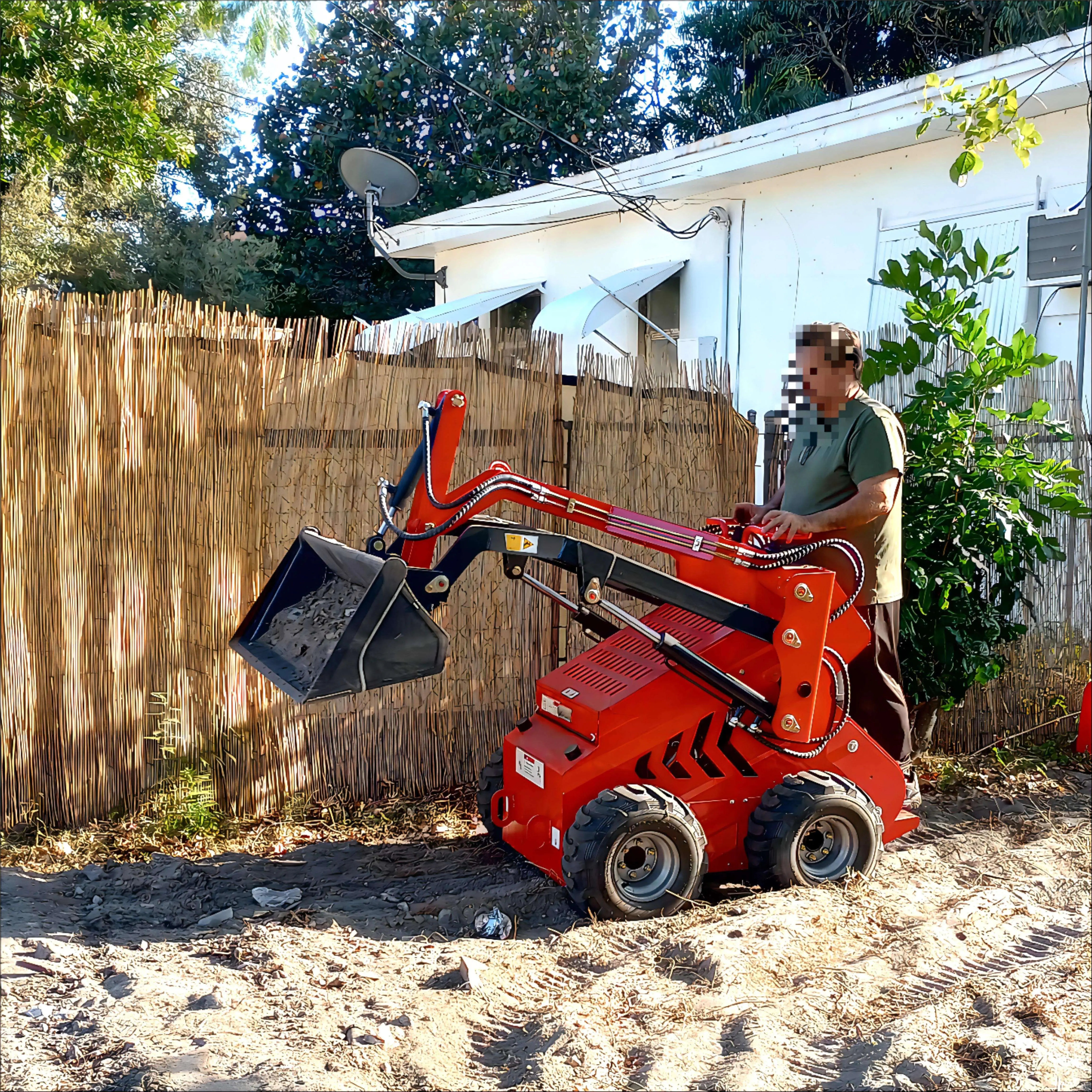 Fast Shipping EPA engine skid steer attachments hot sale mini skid steer loader multi purpose china skid steer for sale