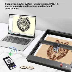 REALMAX Machine de gravure laser CNC miniature de bureau 10W pour le travail du bois, petite machine de gravure 3D DIY, idéale pour les tasses, le cuir - Product Image 2