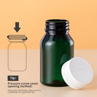 Vente en gros de flacons en plastique ambré Soft Touch de 150 ml, 250 ml, 300 ml pour sirop contre la toux avec bouchon à vis pression